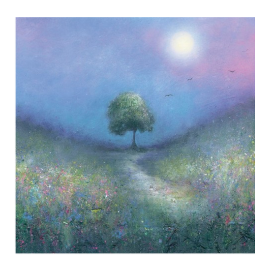 Sycamore Gap Tree Art Greeting Card