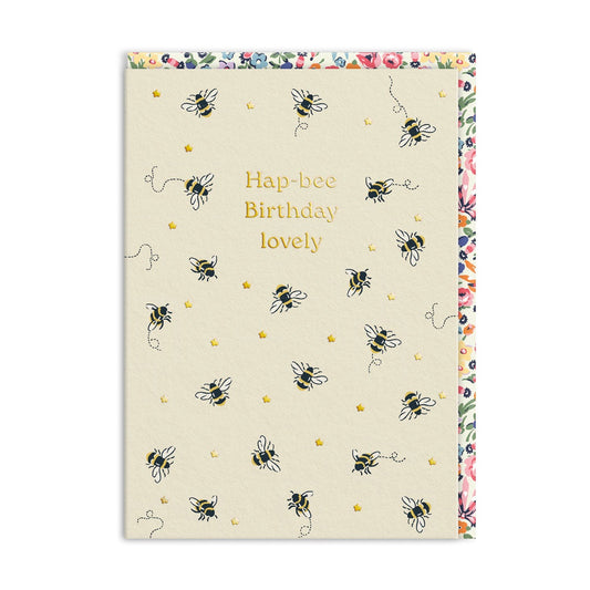 Cath Kidston Hap-Bee Lovely Birthday Card
