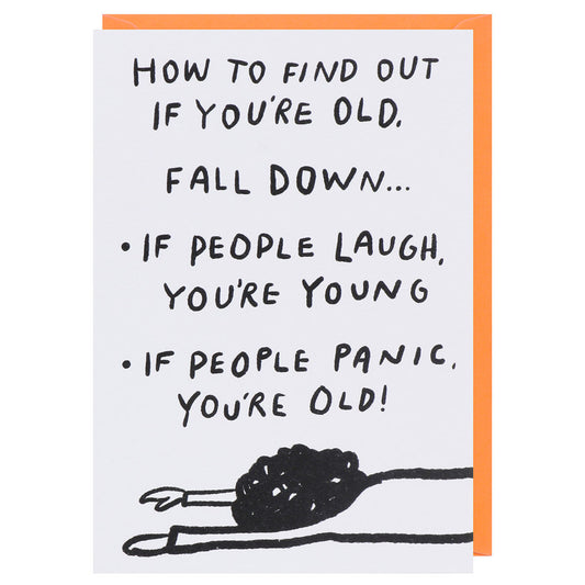 Find Out if You’re Old’ Birthday Card