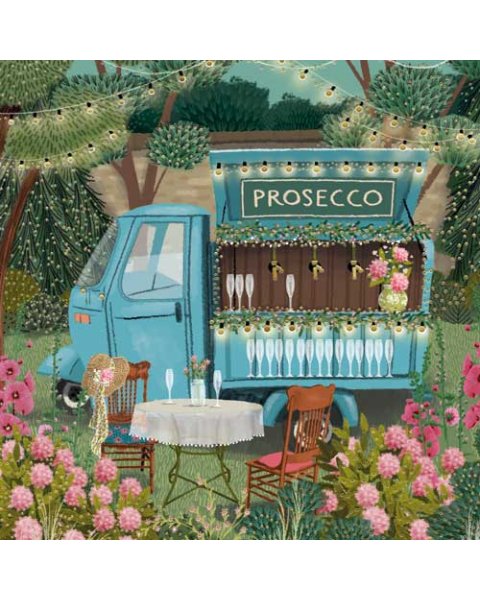 Prosecco Van Greeting Card