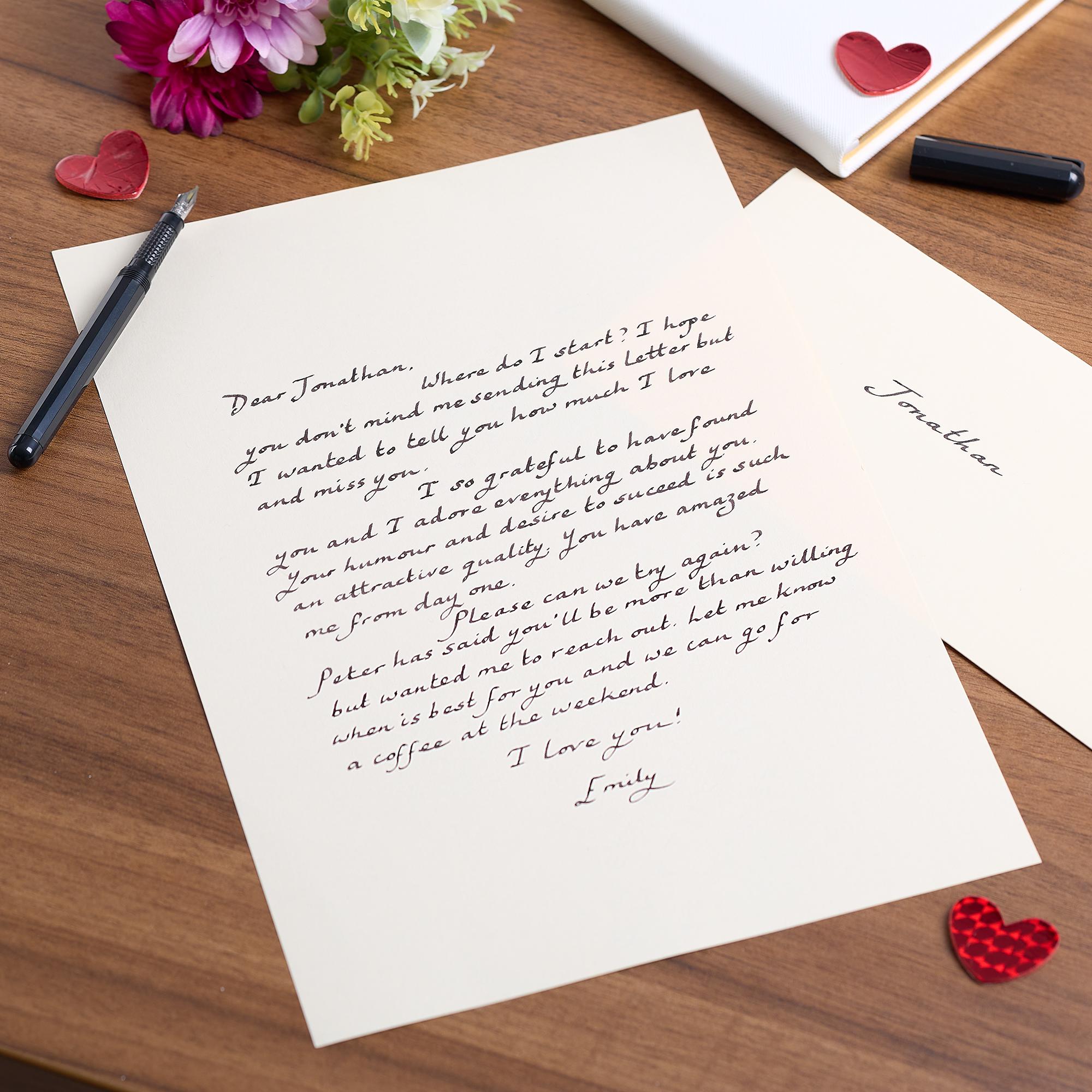 Handwritten Letter Service Option With Wax Seal