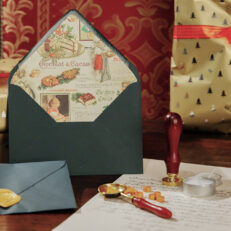 Christmas Handwritten Letters with Lined Envelope