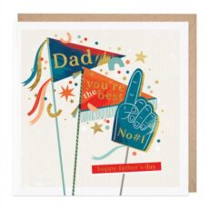 Dad Flags Happy Father's Day Card