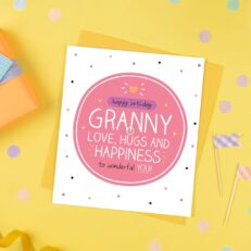 Granny Birthday Card - Granny Love, Hugs And Happiness