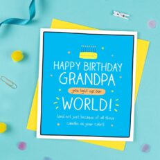 Grandpa Birthday Card - Grandpa You Light Up Our World!